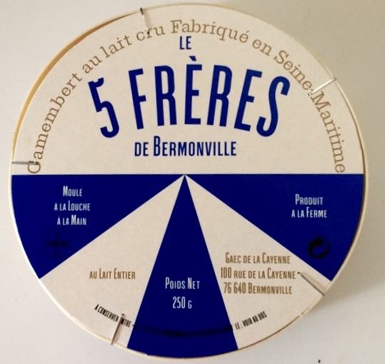 Camembert fermier au lait cru 5 frères