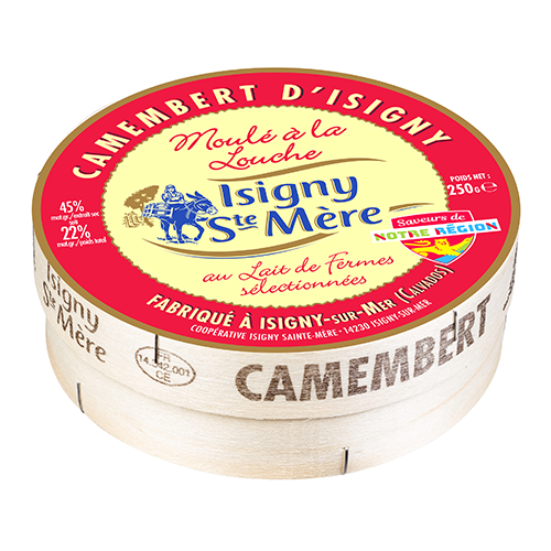 Camembert d’Isigny au lait de fermes sélectionnées fabriqué à Isigny