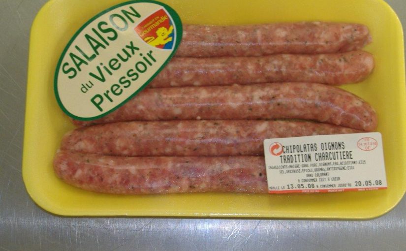 Chipolata à griller à l’oignon