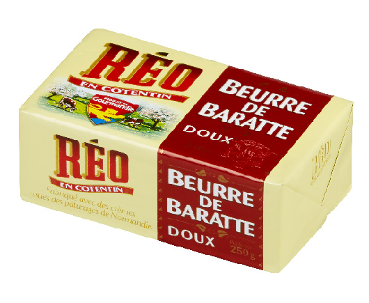 Beurre de baratte doux pasteurisé Réo