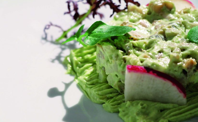 Bulots de la baie de granville façon tartare, crème d’avocat