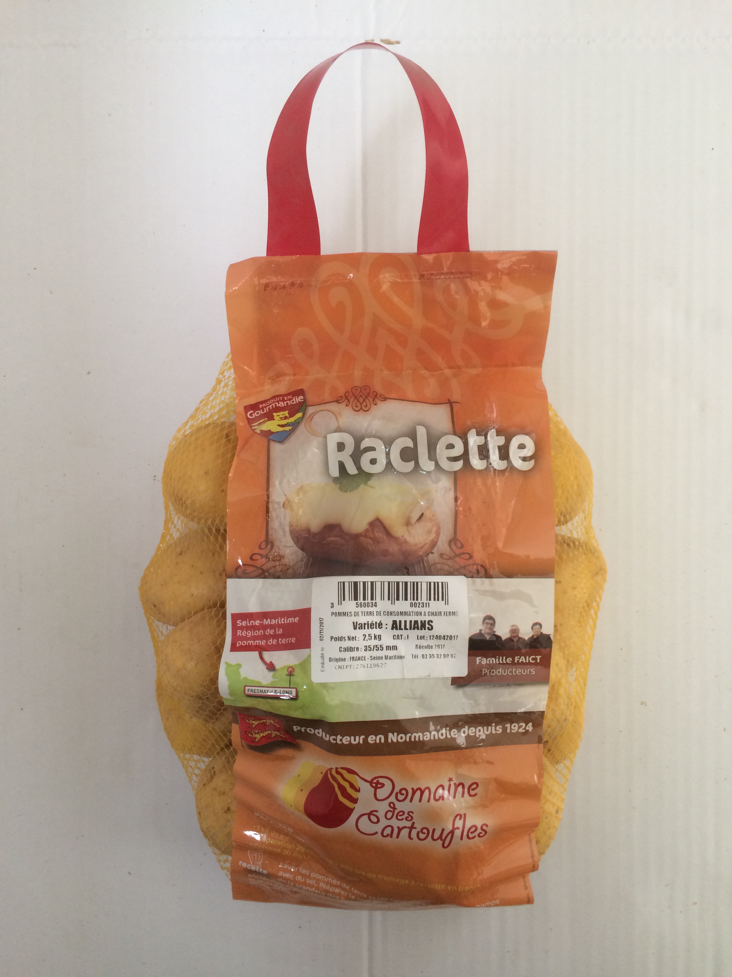 Pomme de terre raclette – Saveurs de Normandie