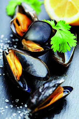 Roulé aux moules de bouchot de Normandie