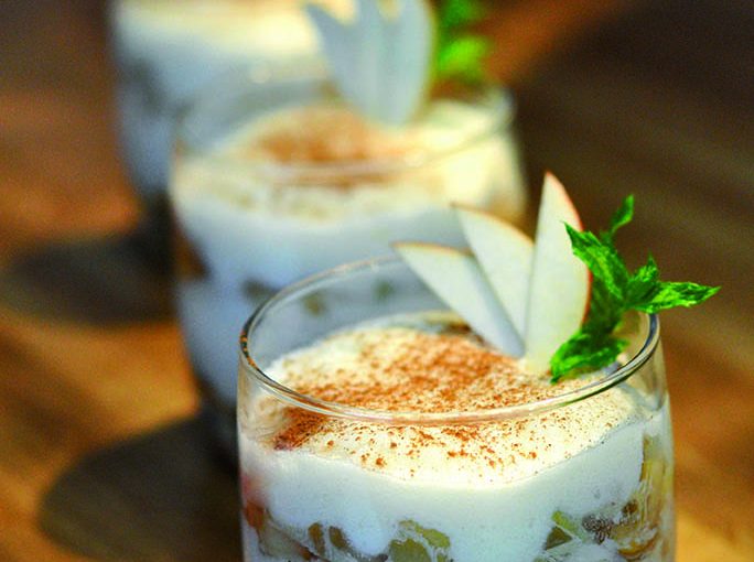 Verrine normande aux fruits de saison