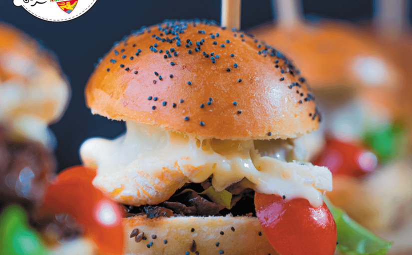 Mini burgers au livarot aop