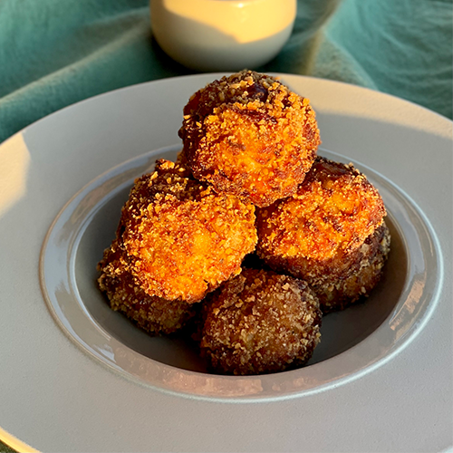 Cromesquis de bulots, aïoli à la ciboulette