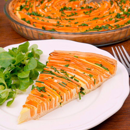 Tarte spirale aux carottes des sables