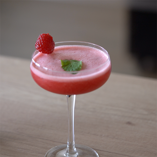 Cocktail pomme framboise