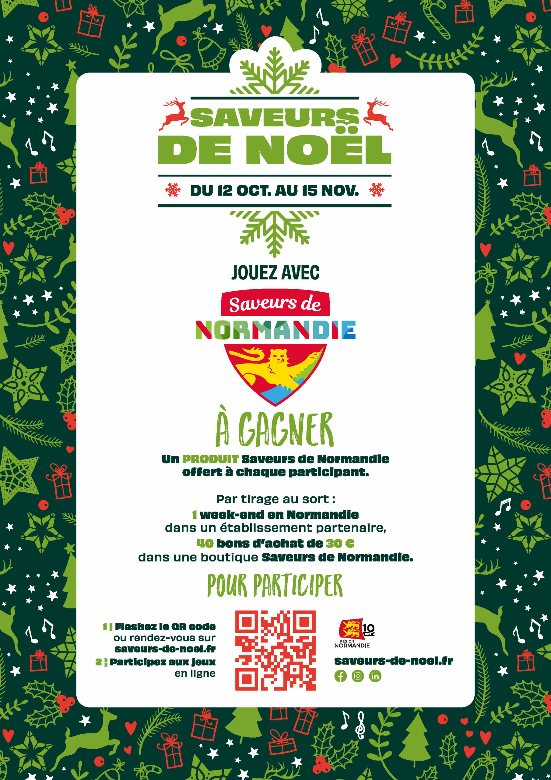 Affiche Saveurs de Noël